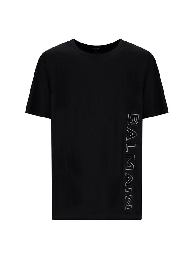 Long Sleeve T-Shirt BH1EG01 0BC22 EBP NERO E GRIGIO - BALMAIN - BALAAN 2