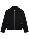 De Coeur-Plaque Virgin Wool Jacket Black - AMI - BALAAN 3