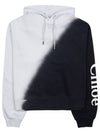 Printed Hoodie Sweater Black White - CHLOE - BALAAN 2