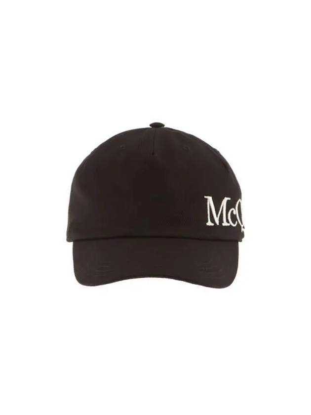 Embroidered Logo Ball Cap Black - ALEXANDER MCQUEEN - BALAAN 3