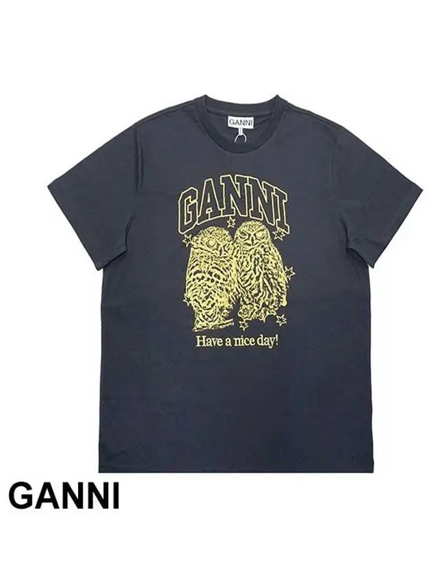 Short sleeve t shirt T4059252 Black - GANNI - BALAAN 2