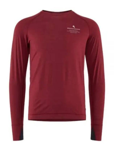 Fafne Crew Neck Long Sleeve T-Shirt Dark Russet - KLATTERMUSEN - BALAAN 1