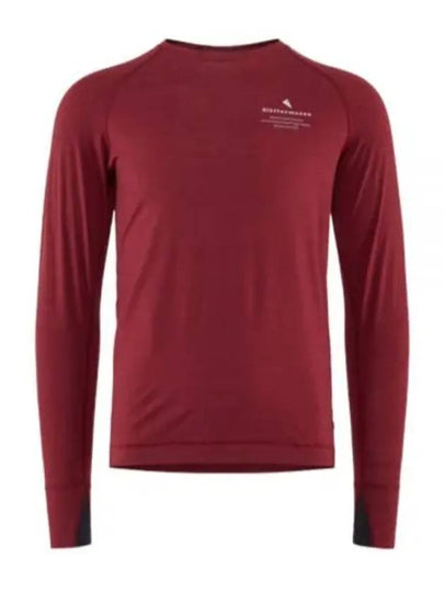 Fafne Crew Neck Long Sleeve T-Shirt Dark Russet - KLATTERMUSEN - BALAAN 2