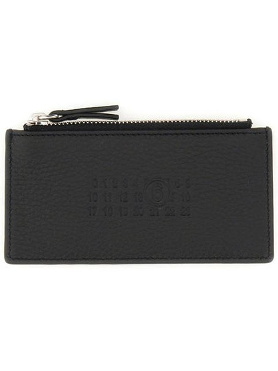 Embossed Logo Card Wallet Black - MAISON MARGIELA - BALAAN 2