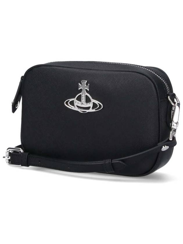 Orb Plaque Camera Cross Bag Black - VIVIENNE WESTWOOD - BALAAN 3