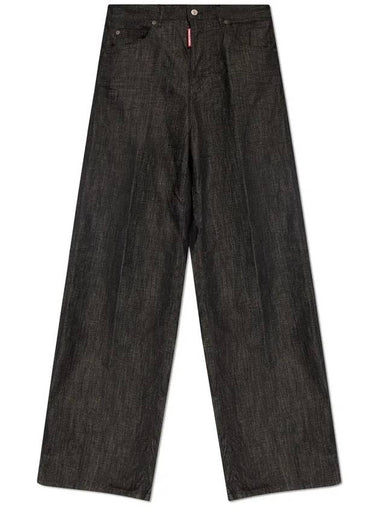 Logo Patch Wide Leg Traveler Jeans S75LB0987S30357_900 - DSQUARED2 - BALAAN 1