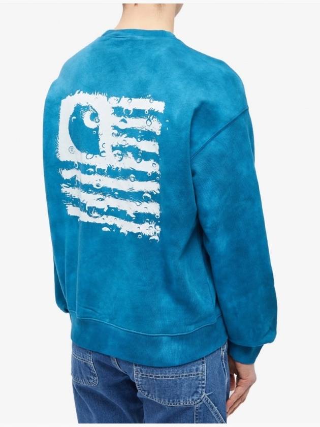 Chromo Cotton Sweatshirt Blue - CARHARTT WIP - BALAAN 4