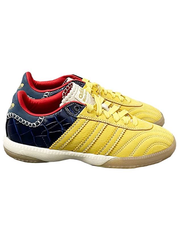 Samba Suede Low Top Sneakers Navy Yellow - ADIDAS - BALAAN 2