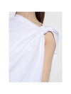 asymmetric knot detail t-shirt 752490QLACU - ALEXANDER MCQUEEN - BALAAN 4