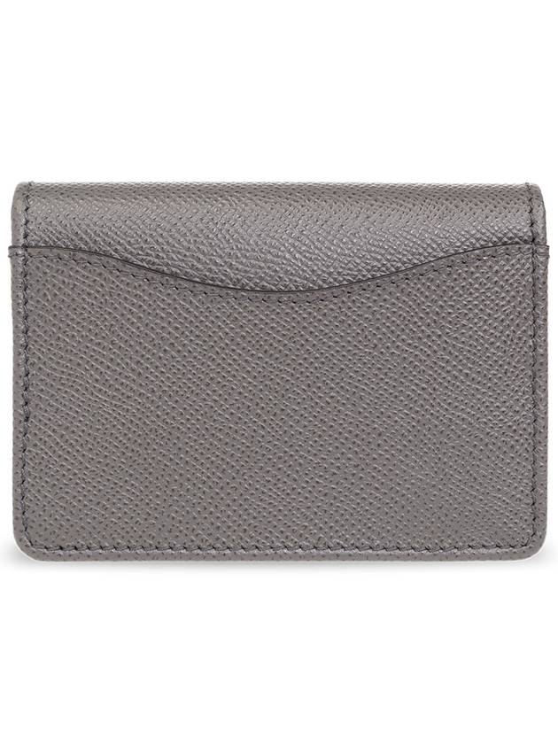 FERRAGAMO Leather Card Holder, Women's, Grey - SALVATORE FERRAGAMO - BALAAN 3