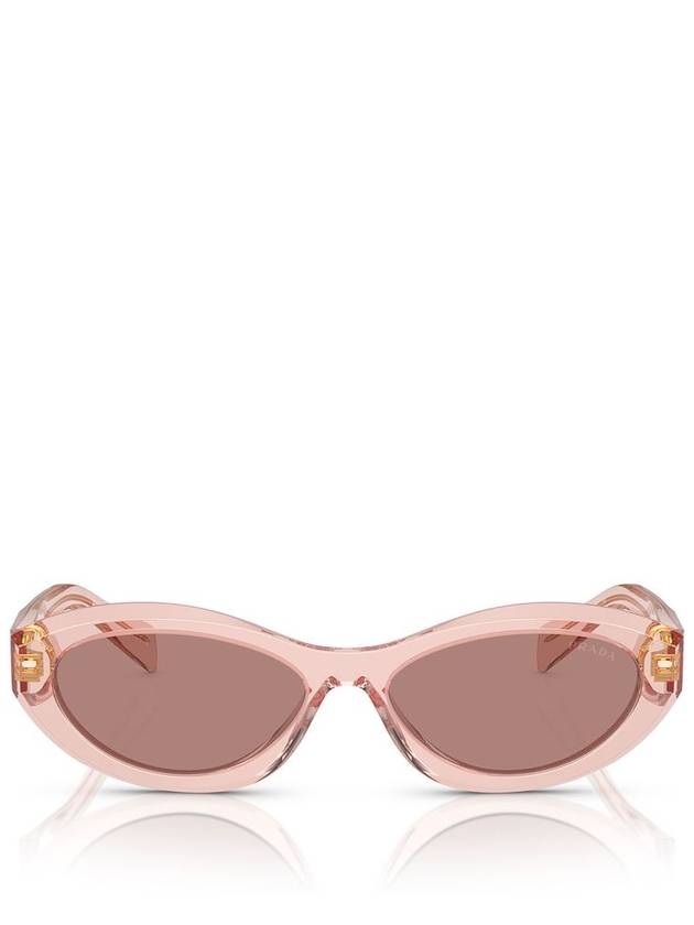 Sunglasses 00 538192641 PR 26ZS 19Q10D TRANSPARENT PEACH - PRADA - BALAAN 2