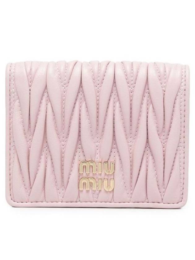 Materasse half wallet card pink women s - MIU MIU - BALAAN 5