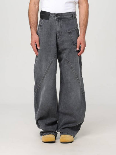 Twisted Oversized Fit Wide Jeans Grey - JW ANDERSON - BALAAN 2