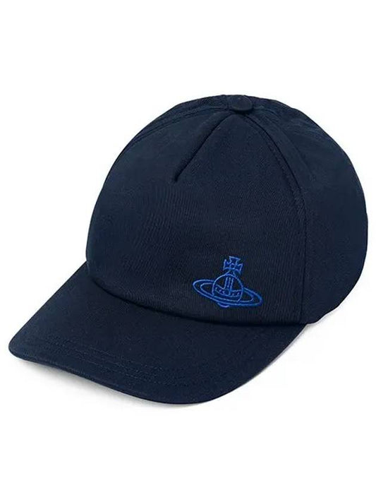 Embroidered ORB Logo Classic Ball Cap Navy - VIVIENNE WESTWOOD - BALAAN 2