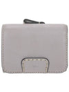 Edith Small Tri-Fold Buffalo Leather Half Wallet Grey - CHLOE - BALAAN 2