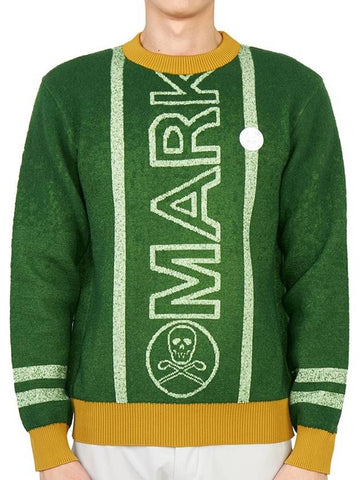 Golf Deuce MLM 2C AB03 GREEN Men s Crew Neck Wool Knit Sweater - MARK & LONA - BALAAN 1