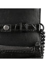 Hourglass Logo Chain Wallet Shoulder Bag Black - BALENCIAGA - BALAAN 10