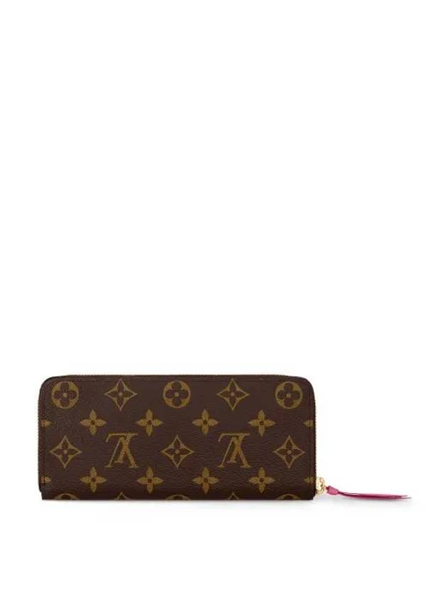 Monogram Clemence Long Wallet Brown Fuchsia - LOUIS VUITTON - BALAAN 6