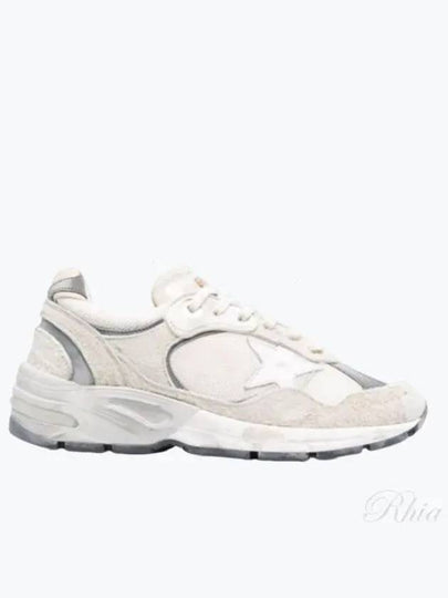 Mesh and Suede Leather Dad-Star Sneakers White Beige - GOLDEN GOOSE - BALAAN 2