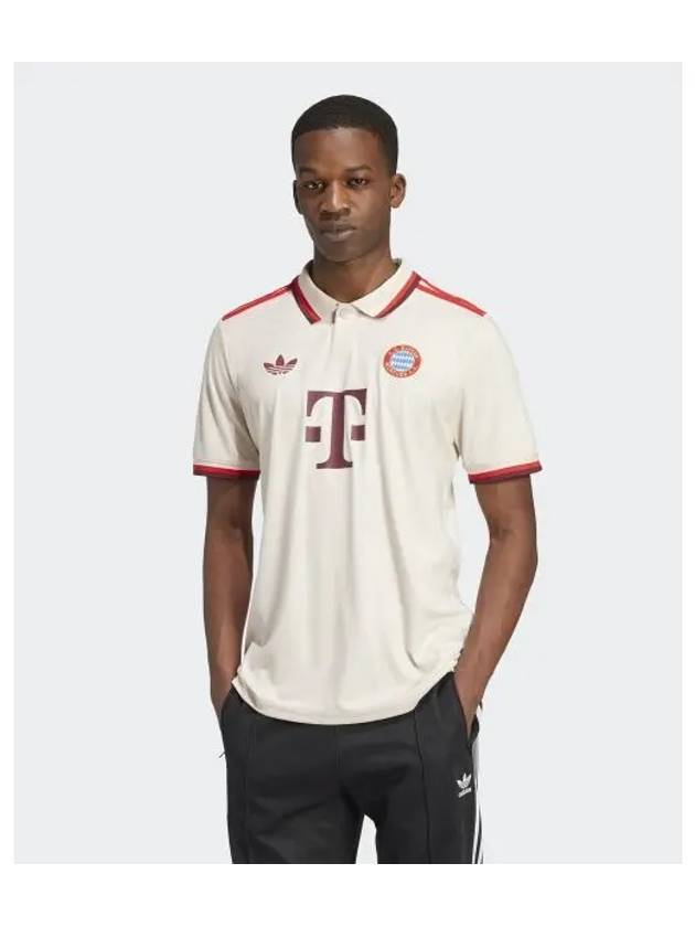 FC Bayern Third Short Sleeve T-Shirt Ivory Red - ADIDAS - BALAAN 2