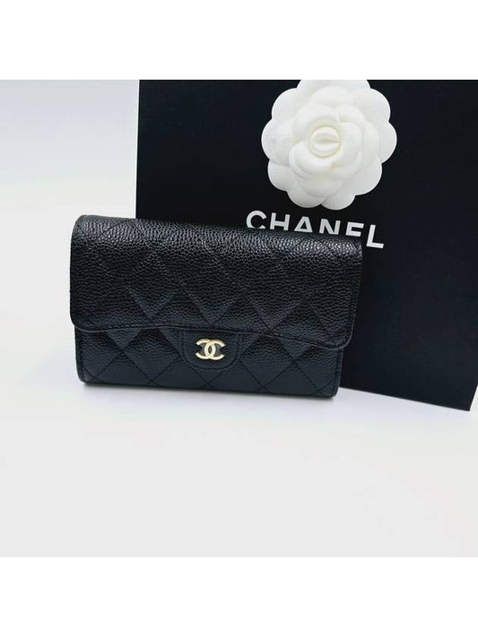 Women s medium wallet classic CC logo gold AP0232 - CHANEL - BALAAN 1