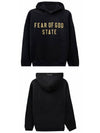 192BT246250F 001 Essential Fleece Hooded Sweatshirt Black Men s T Shirt TEO - FEAR OF GOD - BALAAN 4