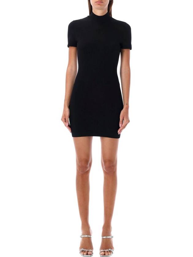 T By Alexander Wang Mock Neck T-Shirt Dress - ALEXANDER WANG - BALAAN 1