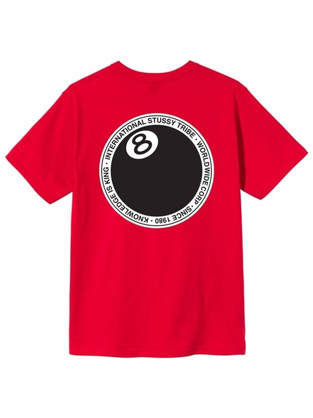 8 ball dot logo short sleeve t shirt red 1904646 - STUSSY - BALAAN 1