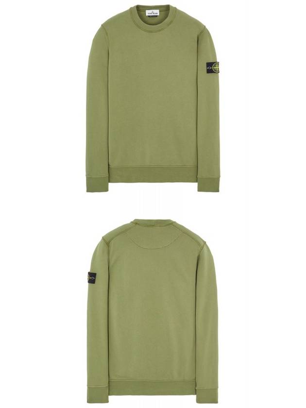 Wappen Patch Crew Neck Sweatshirt Green - STONE ISLAND - BALAAN 5