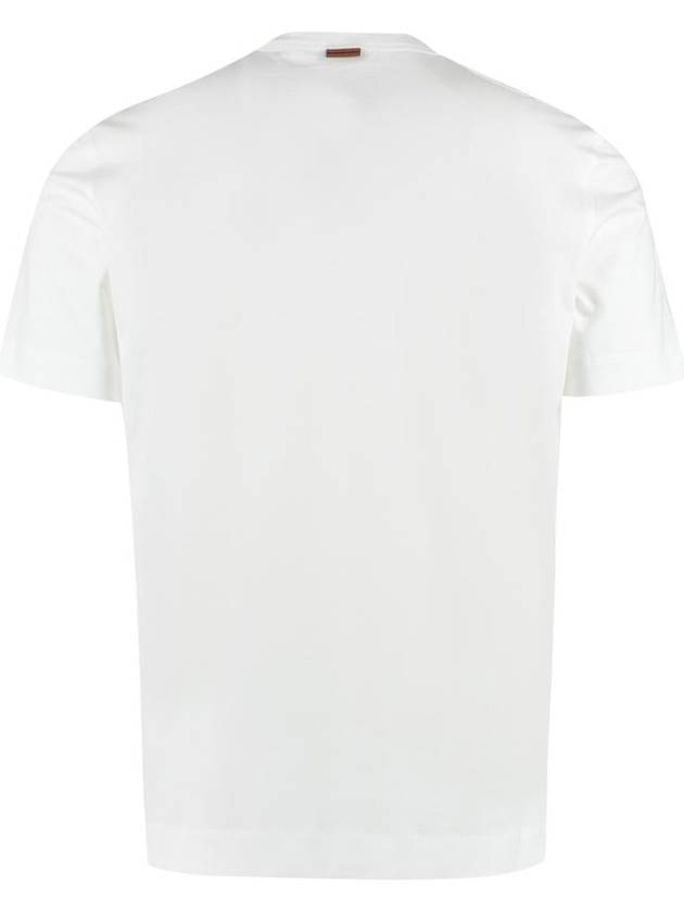 Zegna Logo Cotton T-Shirt - ERMENEGILDO ZEGNA - BALAAN 2