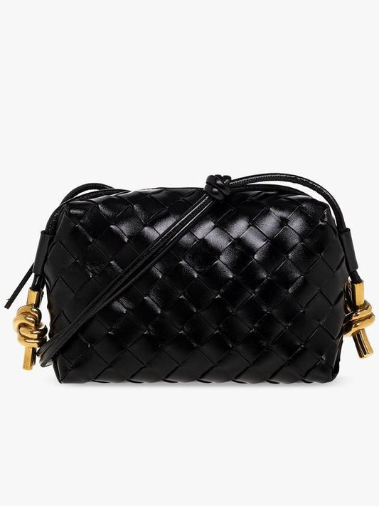 Intrecciato Loop Camera Mini Shoulder Bag Black - BOTTEGA VENETA - BALAAN 2