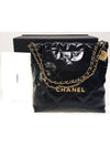 Shiny Calfskin 22 Small Shoulder Bag Black - CHANEL - BALAAN 5