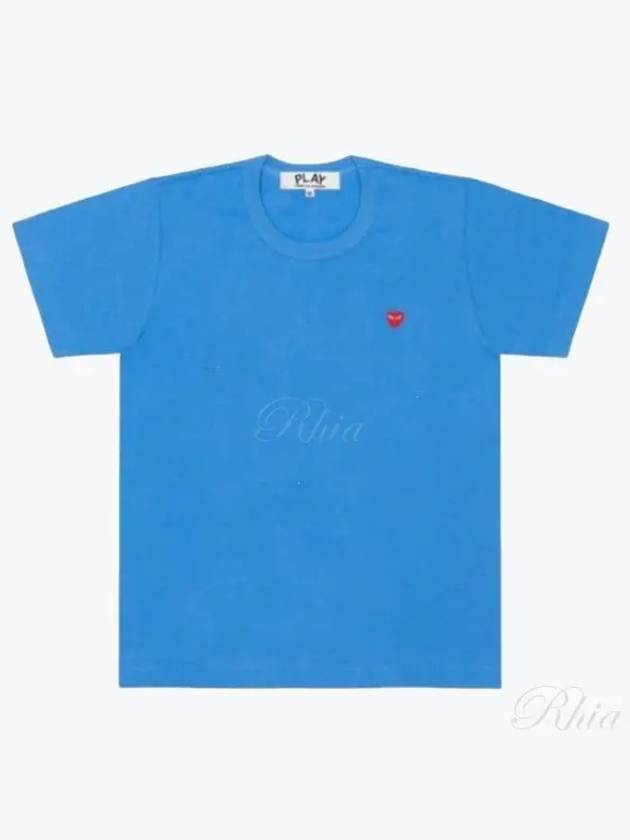 Women s T shirt Tops Heart Short Sleeve Blue AZ T314 - COMME DES GARCONS - BALAAN 1