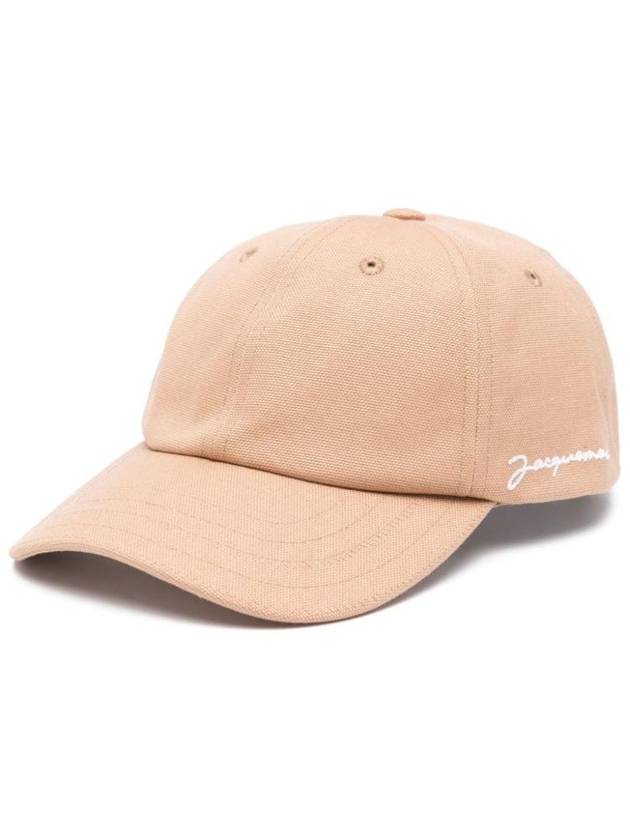 La Casquete Signature Ball Cap Beige - JACQUEMUS - BALAAN 1