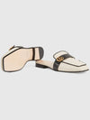 Double G Slide Sandals White - GUCCI - BALAAN 3