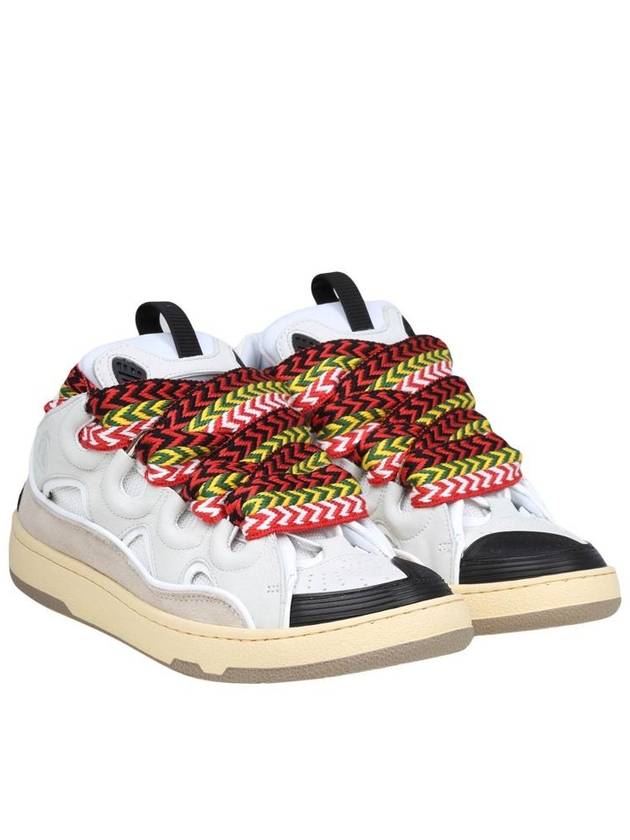 Lanvin Sneakers In Leather And Fabric - LANVIN - BALAAN 2