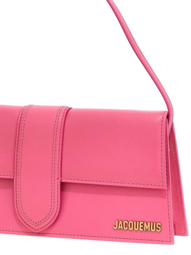 Le Bambino Long Flap Shoulder Bag Neon Pink - JACQUEMUS - BALAAN 4