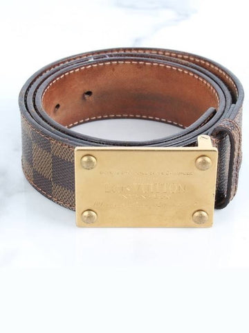 Damier gold men s belt - LOUIS VUITTON - BALAAN 1