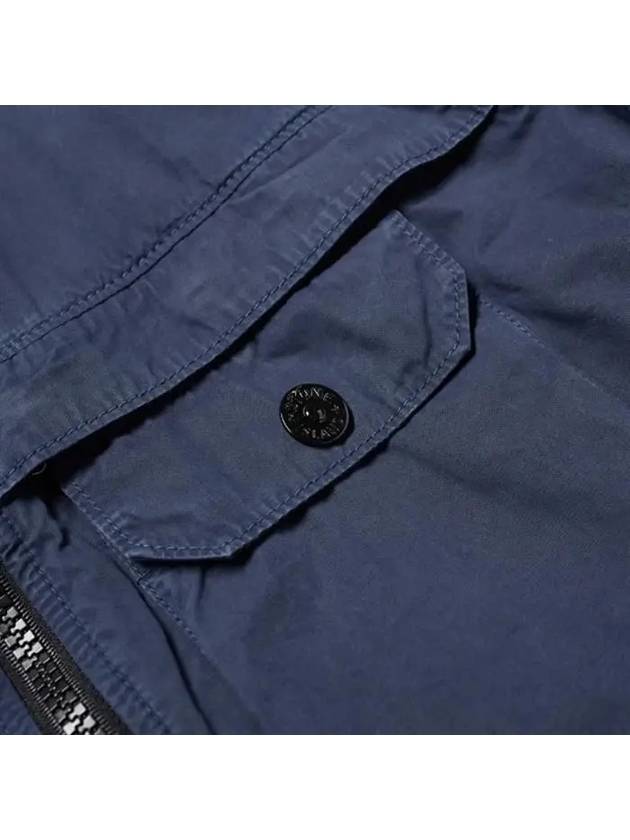 Men's Wappen Pocket Zip-Up Jacket Navy - STONE ISLAND - BALAAN 7