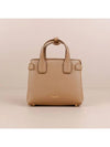 Check Baby Banner Tote Bag Camel - BURBERRY - BALAAN 3