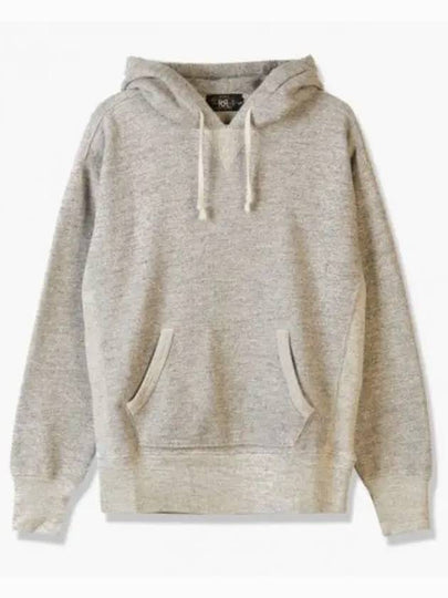 Double RL Brushed Hoodie Grey - POLO RALPH LAUREN - BALAAN 2