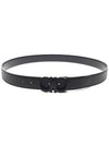 Reversible Leather Belt Black - SALVATORE FERRAGAMO - BALAAN 5