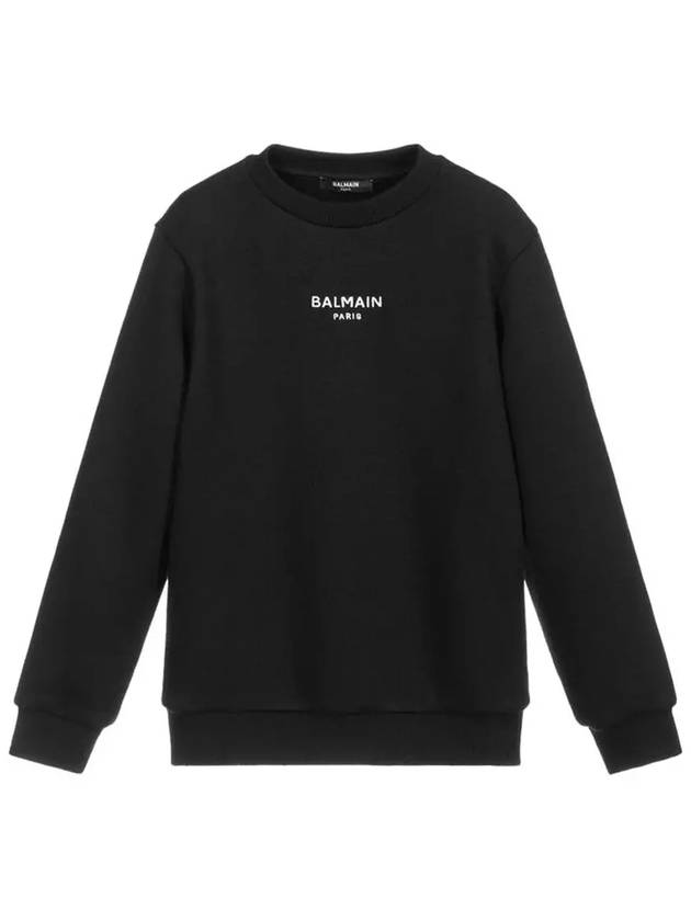 Kids Logo Sweatshirt Black 6P4690 F0022 930 - BALMAIN - BALAAN 2