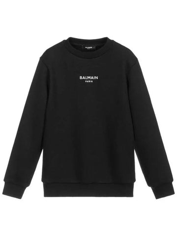 Kids Logo Sweatshirt Black 6P4690 F0022 930 - BALMAIN - BALAAN 1