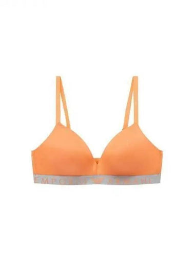 UNDERWEAR Women s Logo Banding Padded Micro Triangle Bra Neon Orange 270214 - EMPORIO ARMANI - BALAAN 1