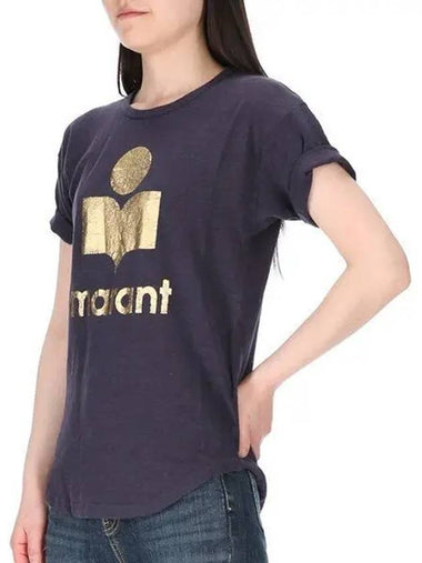 KOLDI Logo TS0004FA A1N10E FNGO Women's Linen Short Sleeve T-shirt 991178 - ISABEL MARANT - BALAAN 1