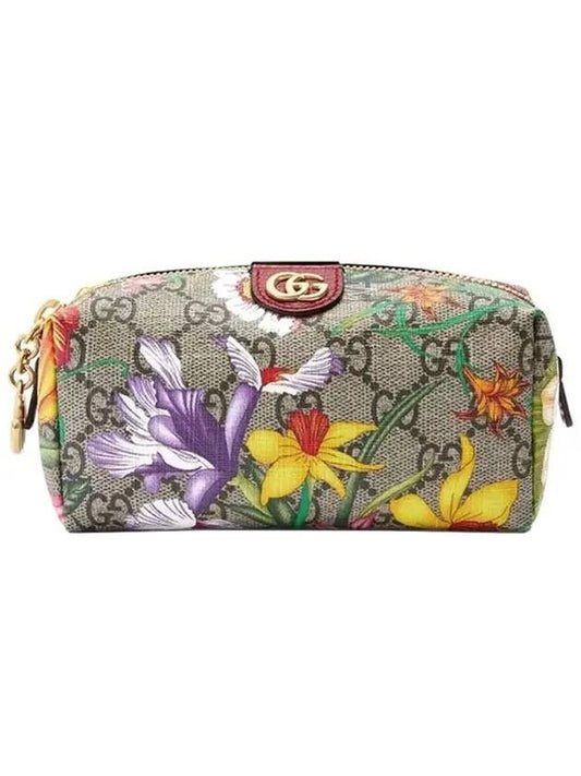 Ophidia GG Flora Cosmetic Case Pouch Bag - GUCCI - BALAAN.
