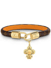 Vivienne Charm Monogram Bracelet Gold Brown - LOUIS VUITTON - BALAAN 2