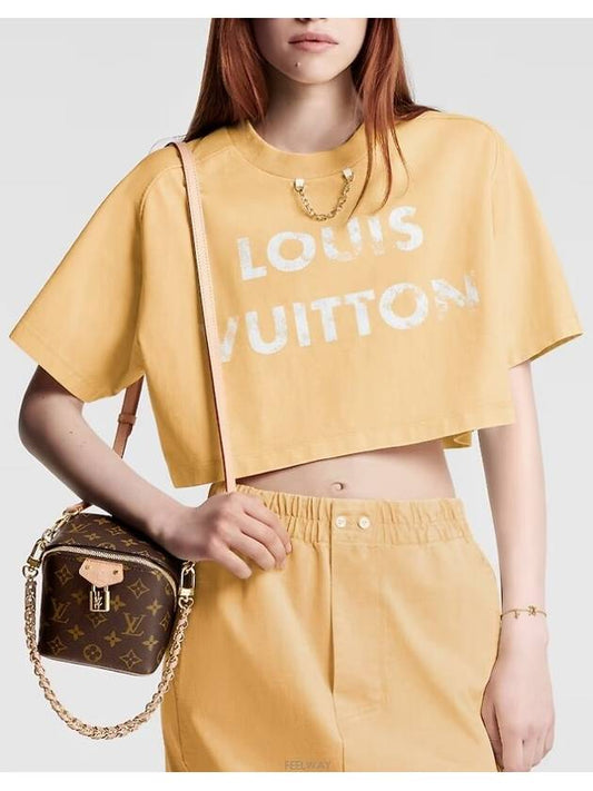 1AFMPI NEW Vintage Effect Louis Vuitton Crop Top - LOUIS VUITTON - BALAAN 1