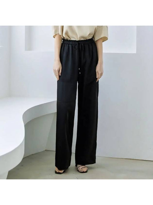 glossy pocket wide pants - KELLY DONAHUE - BALAAN 1